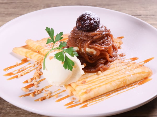 栗のモンブランクレープ